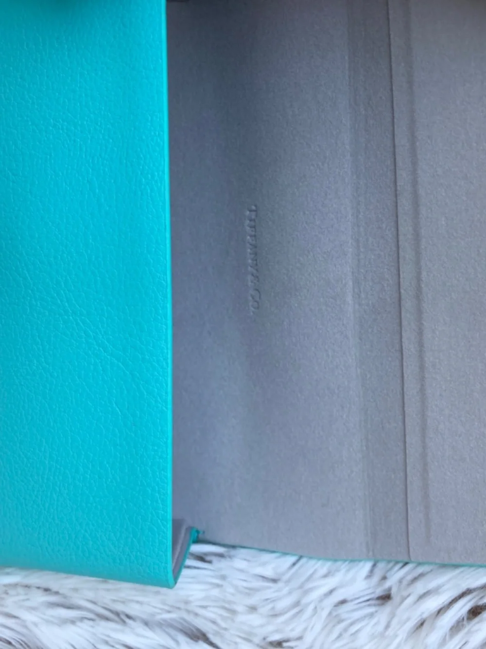 Empty Tiffany Glasses Case with cleaning cloth and information…***Flawed**
